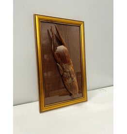 Mask Four, framed mounted vintage African mask