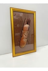 Mask Seven, framed mounted vintage African mask