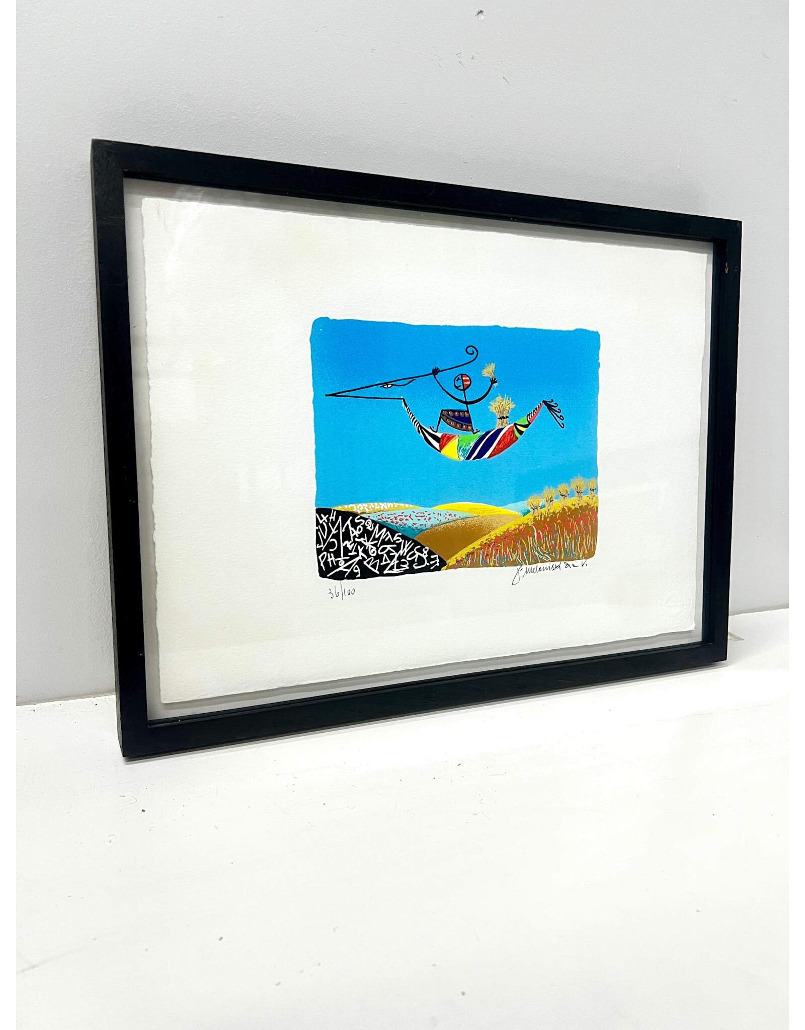 Fields, framed print, sgnd l.l. 36/100