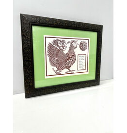 Hurry Hurry to the Fair, framed print, sgnd l.l., Summer 1997