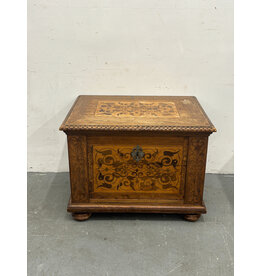 Antique Carved Wood Chest