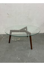 Article Glass Modern Tripod Coffee Table
