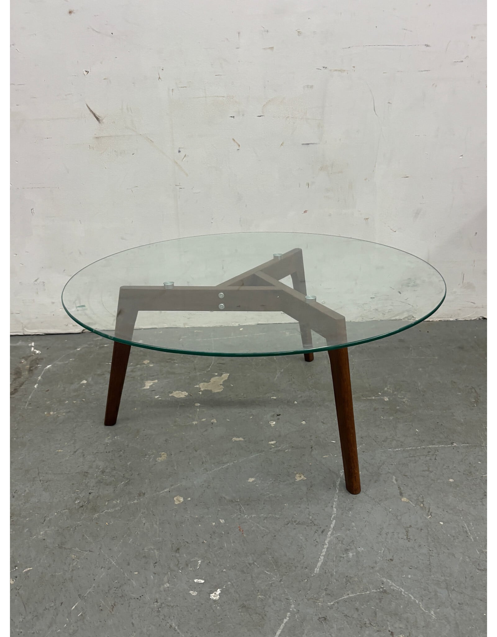 Article Glass Modern Tripod Coffee Table