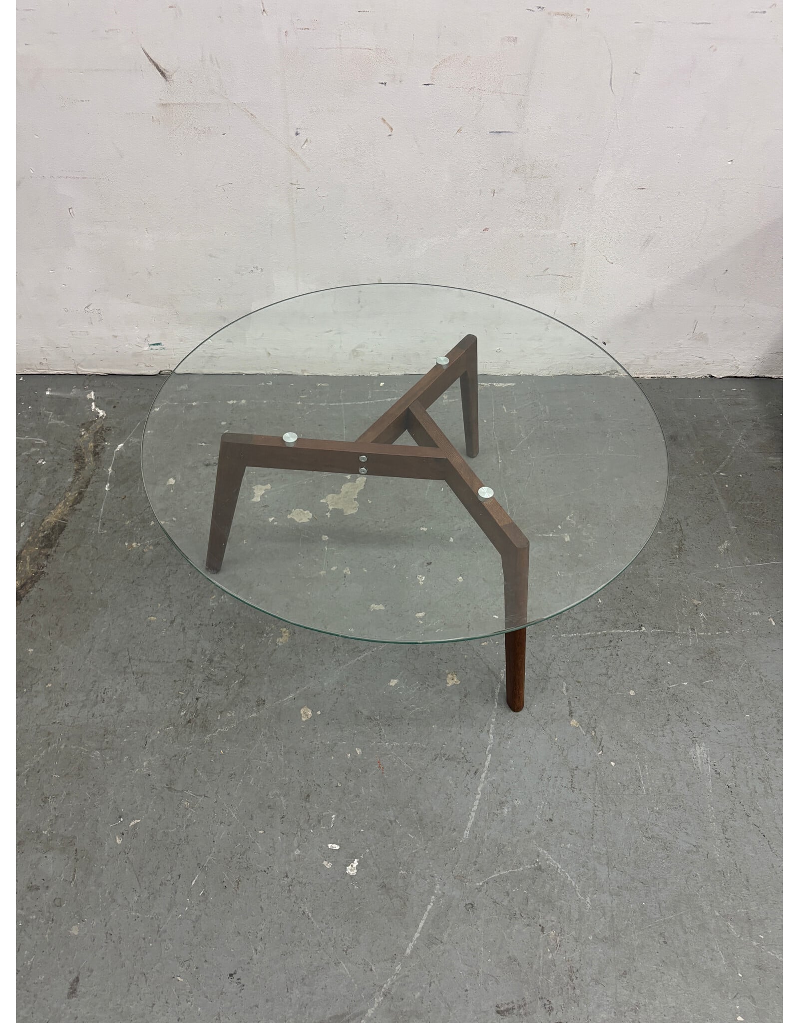 Article Glass Modern Tripod Coffee Table