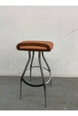 Chrome and Beech MCM Style Barstools