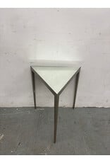 Mirrored Triangle Side Table