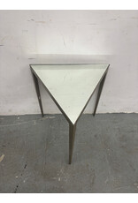 Mirrored Triangle Side Table