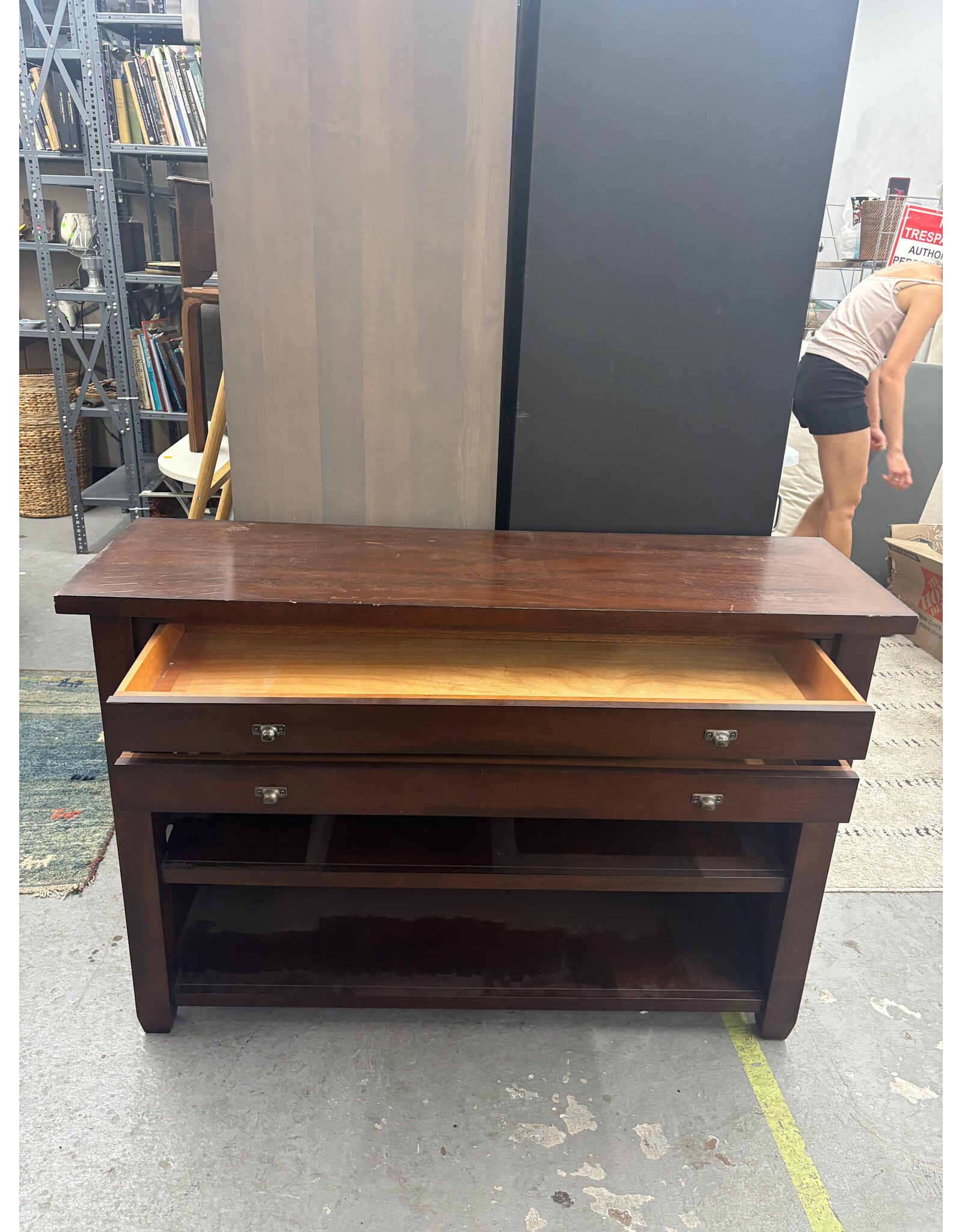 Mahogany Console Table
