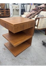Walnut Asymmetrical Nightstands