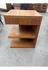 Walnut Asymmetrical Nightstands