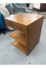 Walnut Asymmetrical Nightstands