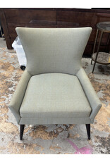 Swooped Linen Armchair