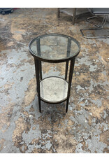 Glass Two Tiered Side Table
