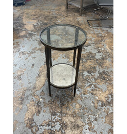 Glass Two Tiered Side Table