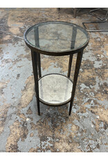 Glass Two Tiered Side Table