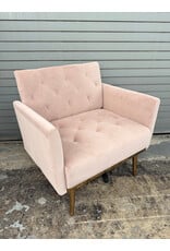 Blush Velvet Accent Chair