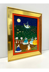 Coastal Scene, framed painting on canvas, sgnd Sadi Souza '86