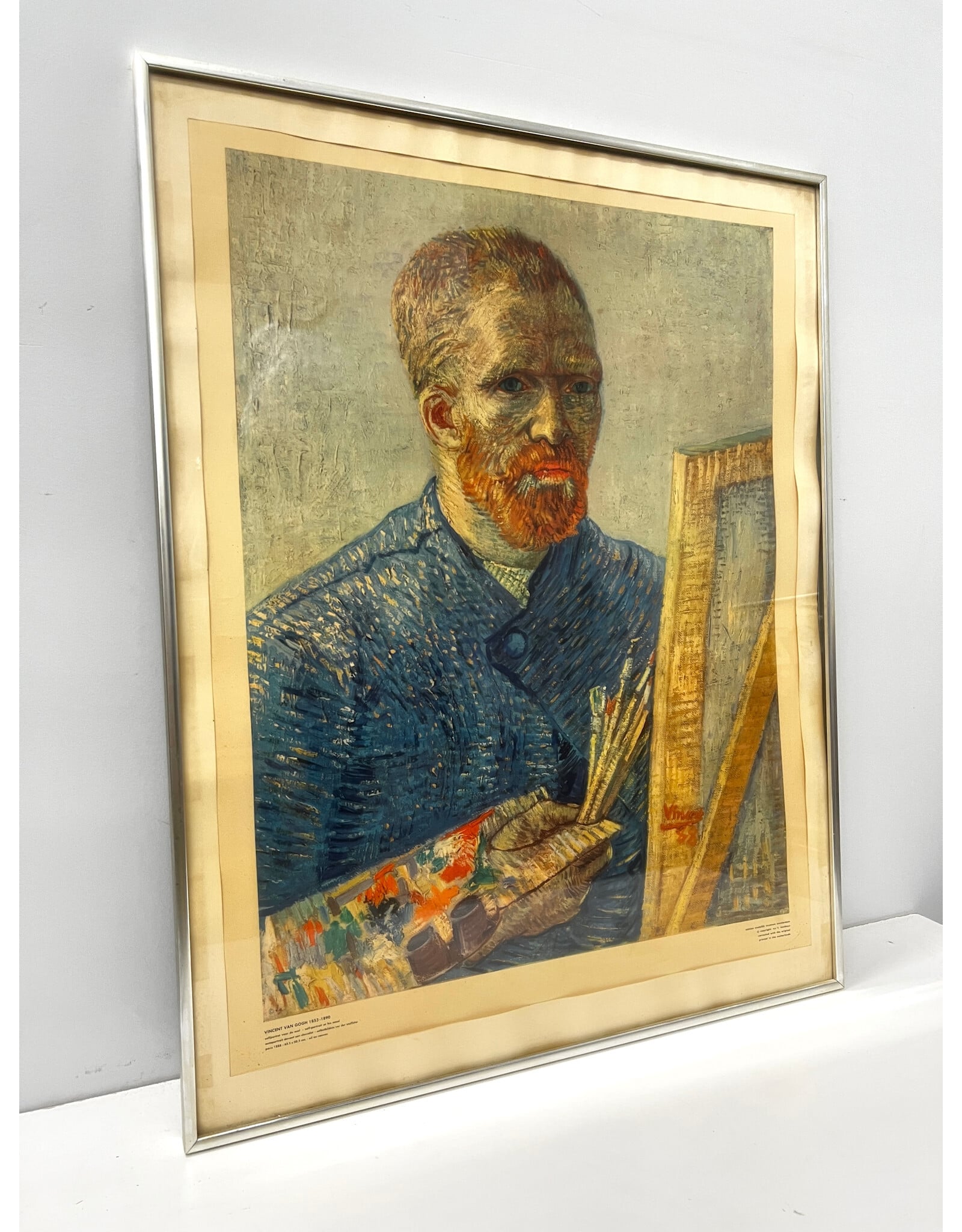 Framed Vintage Vincent Van Gogh Self Portrait Poster