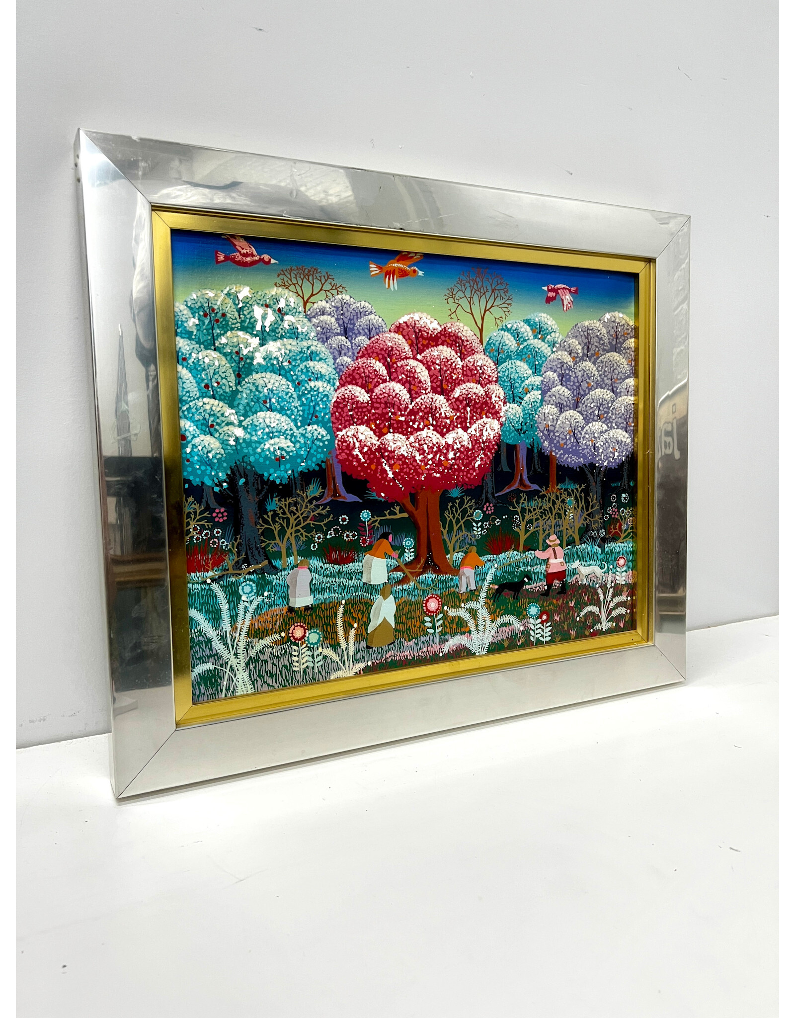 Harvest, framed painting on canvas