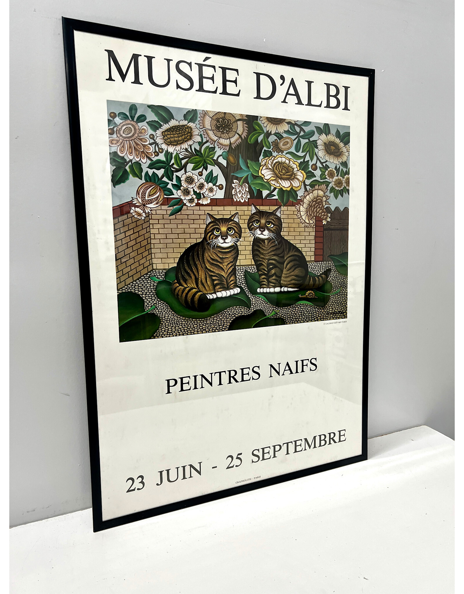 Peintres Naifs at Musee Toulouse-Latrec, Albi France, framed poster