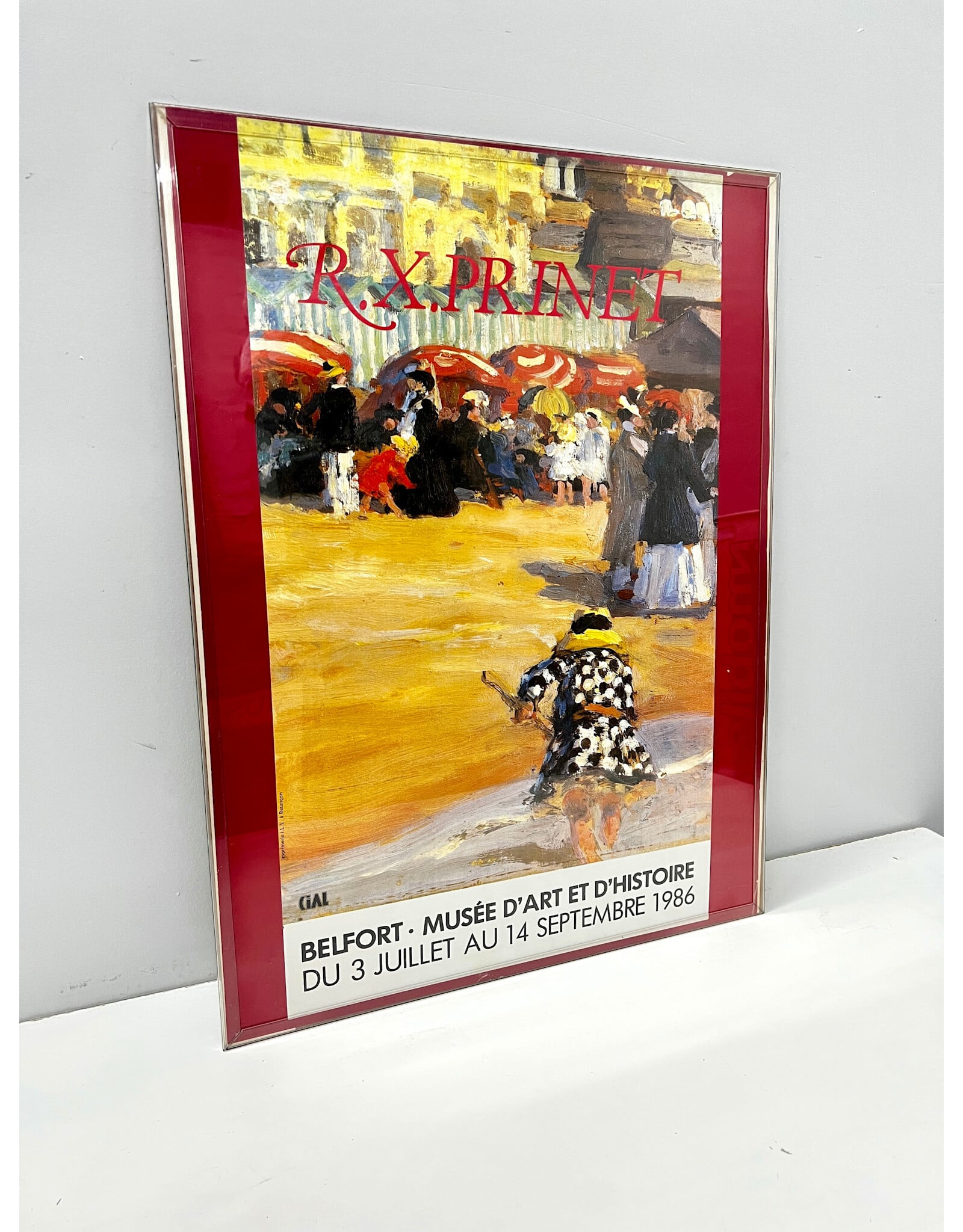 Framed Rene-Xavier Prinet Exhibition Poster