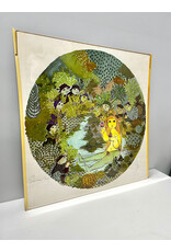 Susanna in the Bath by Bjorn Wiinblad, framed offset lithograph, signed