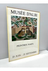 Peintres Naifs at Musee Toulouse-Latrec, Albi France, framed poster--as is
