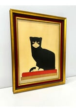 De Kat by Bart Vander Leck, framed vintage print