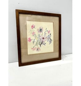 Garden Creation, framed mixed media, sgnd D. Vaughn 1985