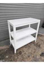 Crate & Barrel White 3 Tier Shelf