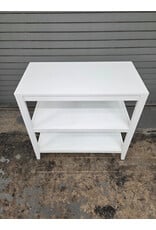 Crate & Barrel White 3 Tier Shelf
