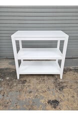 Crate & Barrel White 3 Tier Shelf