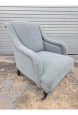 Blue Wingback Armchair