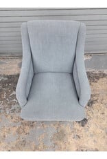 Blue Wingback Armchair