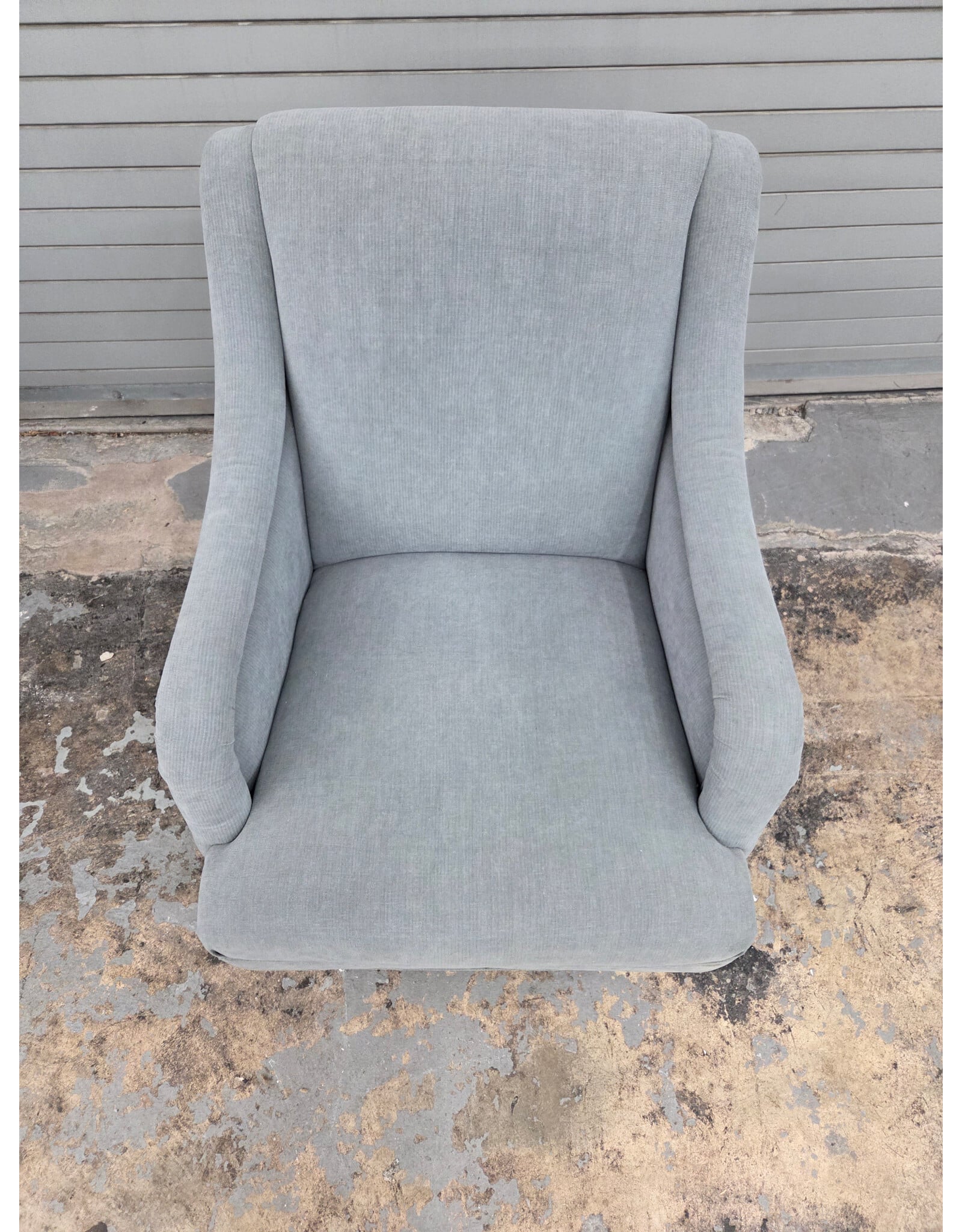 Blue Wingback Armchair