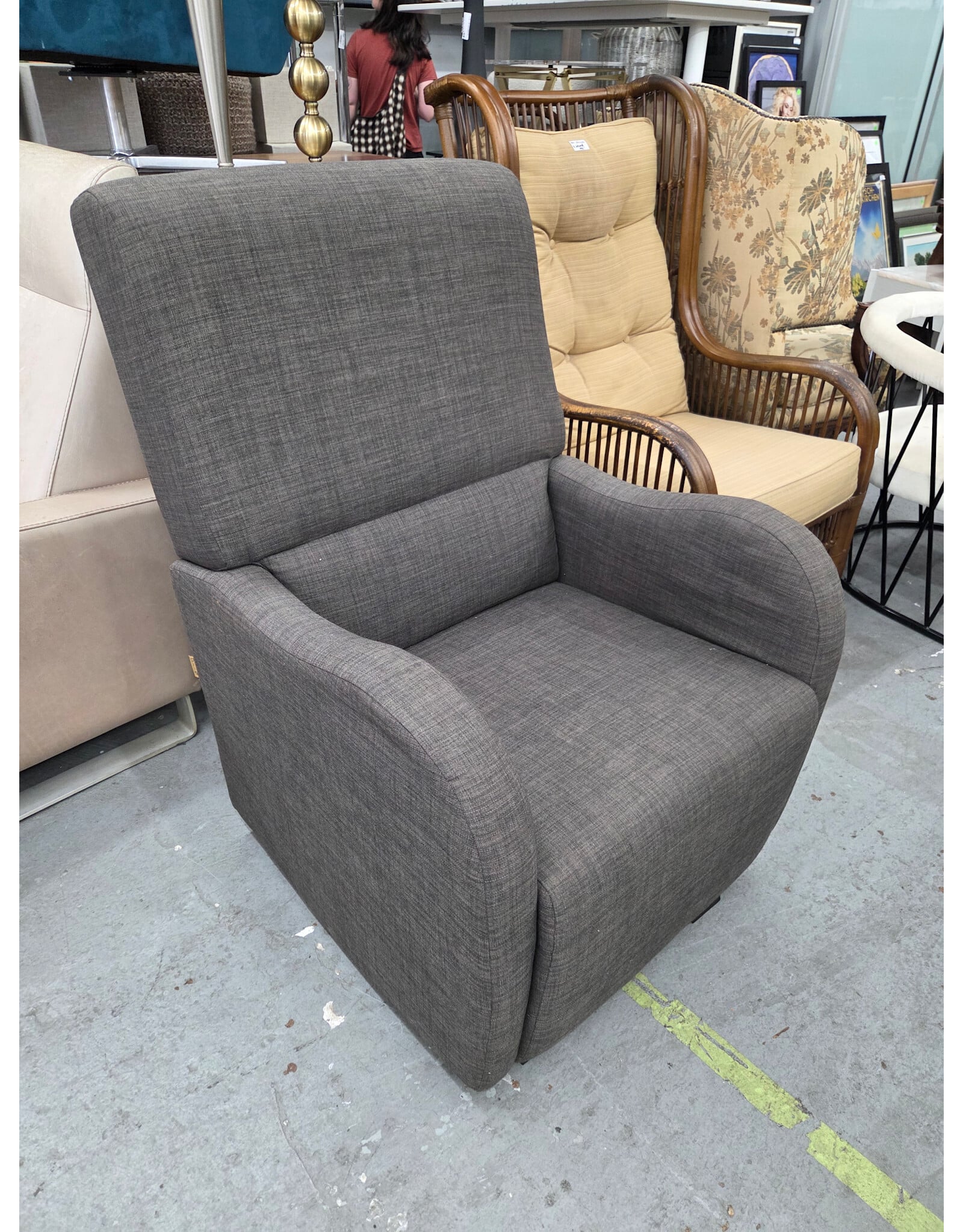 Gray Glider Armchair