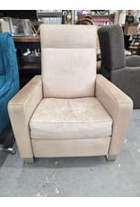 Cream Leather Armchair