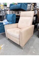 Cream Leather Armchair