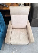 Cream Leather Armchair