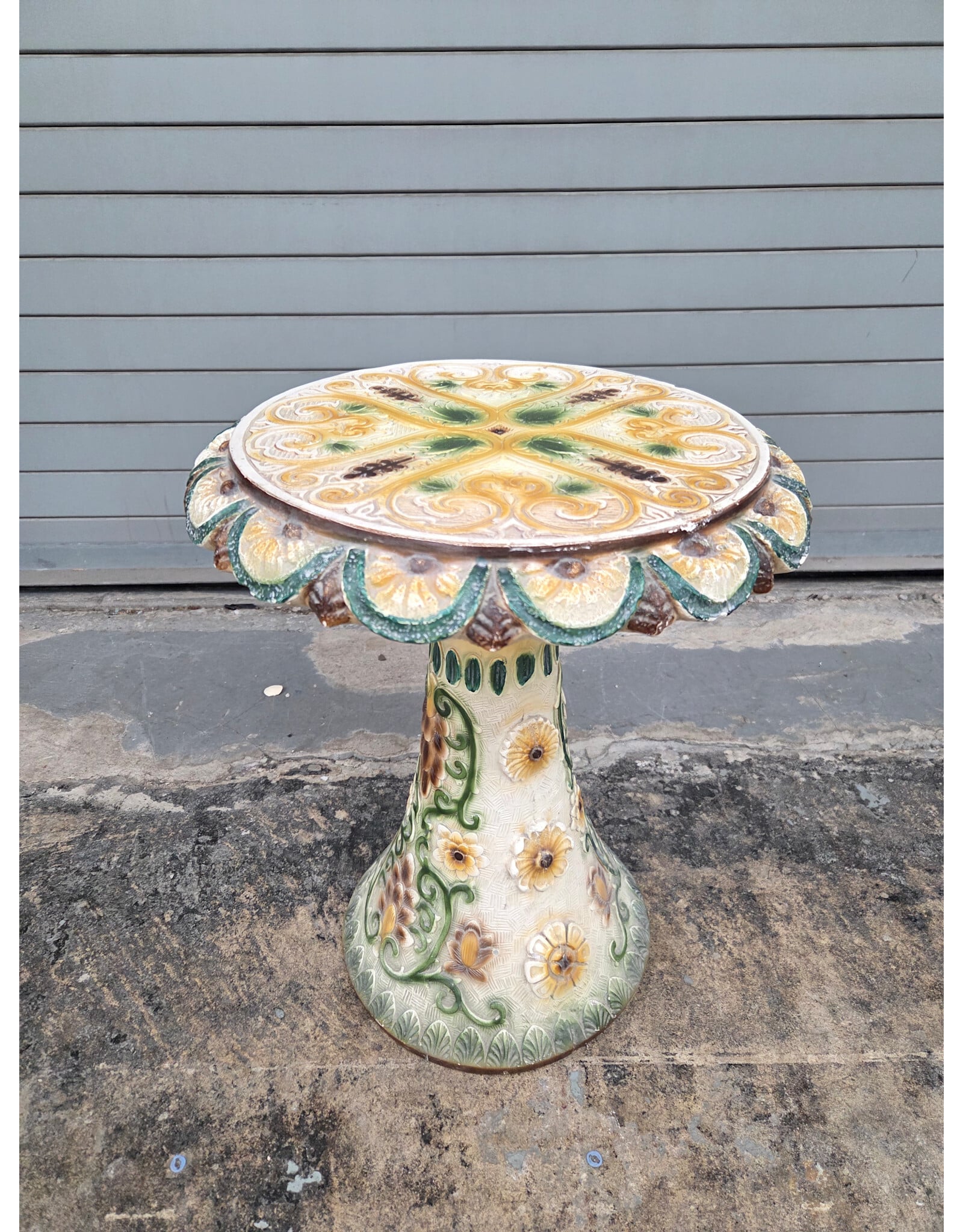 V. Tiranti Floral Motif Pedestal Plant Stand