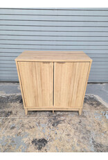 Modern Faux Wood Storage Cabinet