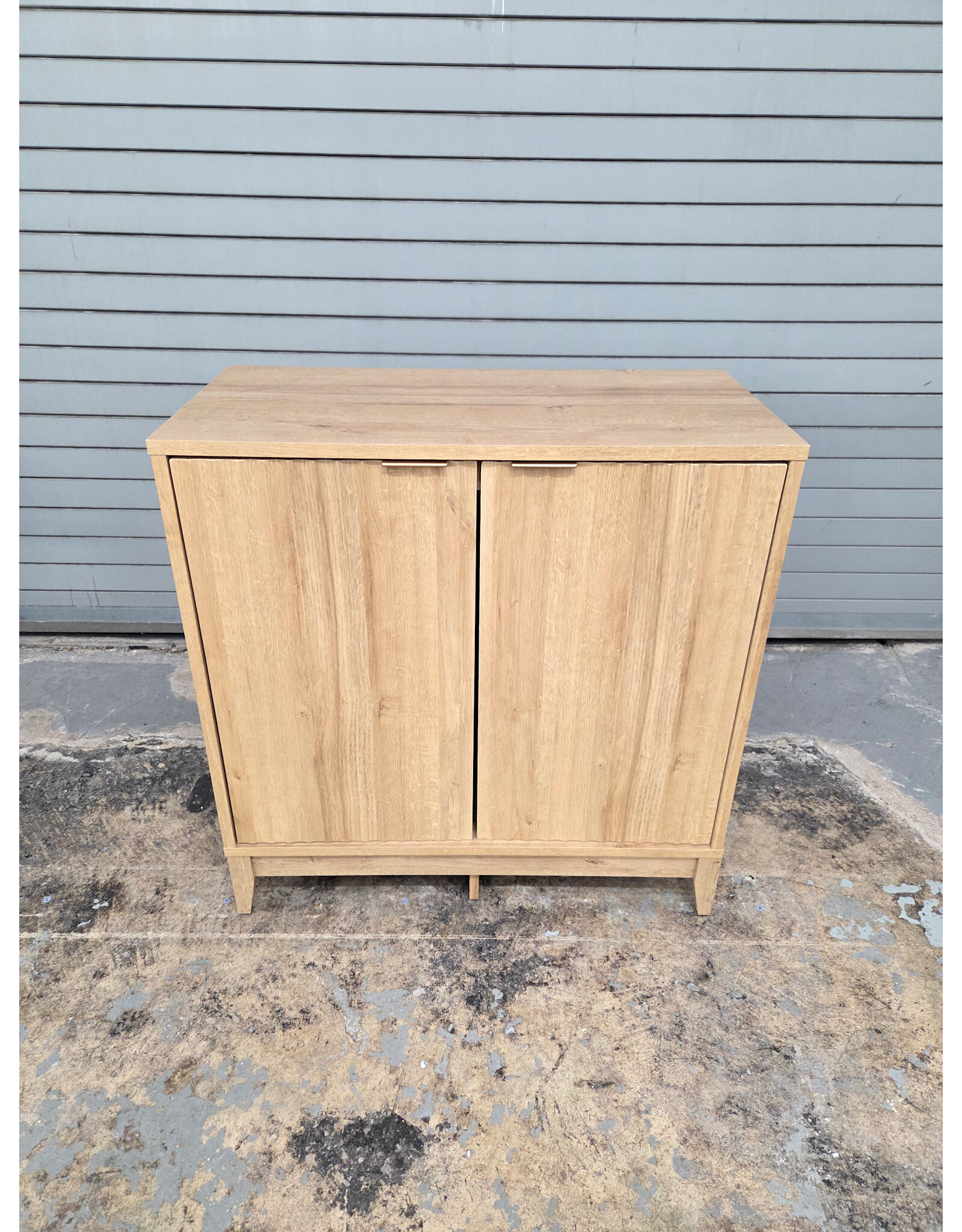 Modern Faux Wood Storage Cabinet