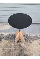 CB2 Spazio Brown Marble Side Table