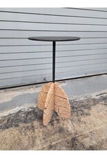 CB2 Spazio Brown Marble Side Table
