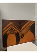 Columns, painting on canvas, sgnd. Frattolillo 1989
