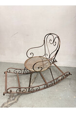Victorian French Iron Garden Rocking Chair