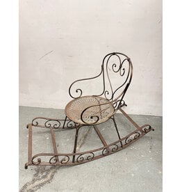 Victorian French Iron Garden Rocking Chair