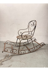Victorian French Iron Garden Rocking Chair