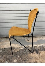 Wicker and Iron Chair by Frederic Weinberg-Circa 1950s