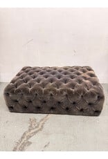 Velvet Chesterfield Ottoman
